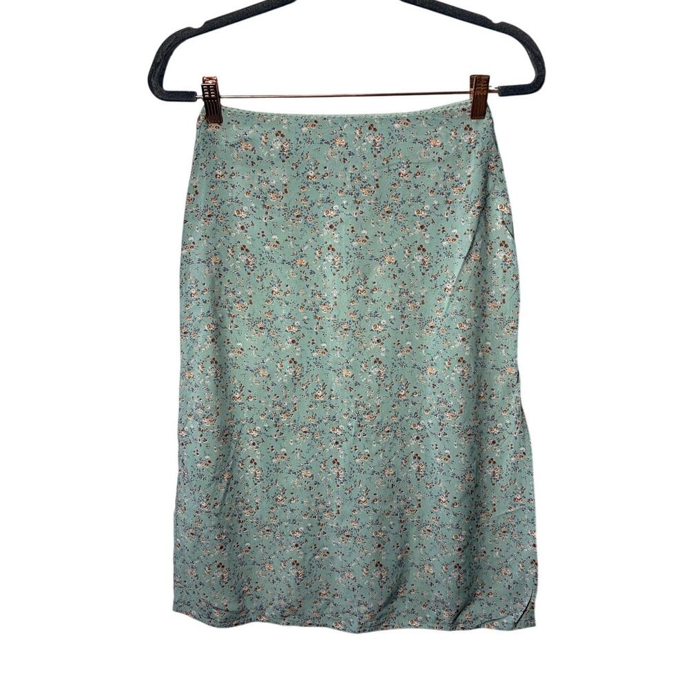 Brandy Melville Phoebe Midi Skirt Cottagecore Boho Garden Dainty floral